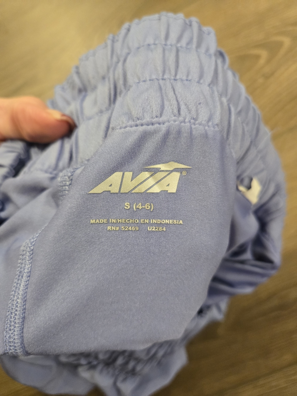 Avia Light Lavender Athletic Shorts with Smocked Waistband - Picture 4 of 4